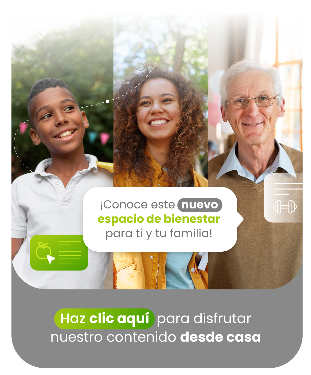 Conoce este nuevo espacio donde podrás mantenerte informado. Somos tu lugar de confianza, tendremos contenido de interés para tu bienestar. 
