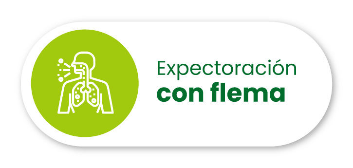 Expectoración con flema