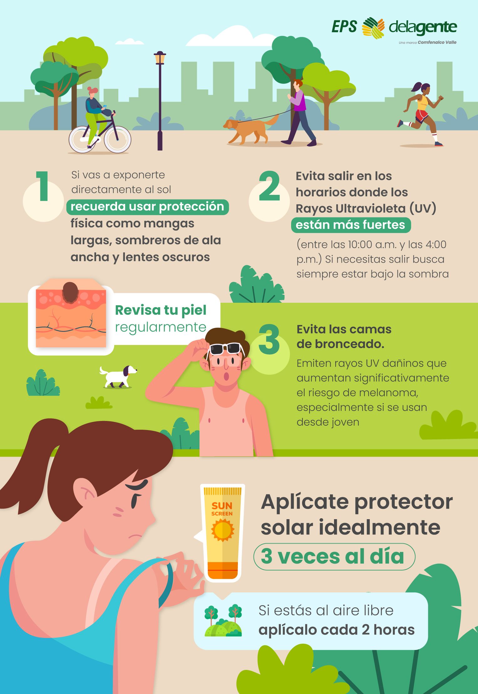 Zonas con mayor numero de registros