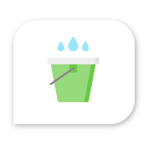 Tapa los recipientes donde se almacena agua